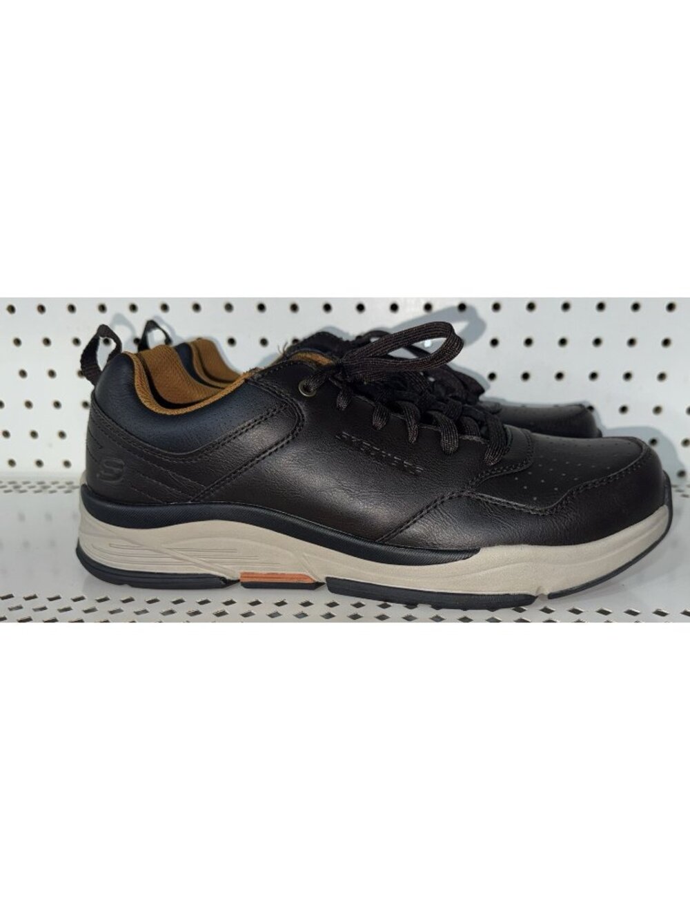 Skechers Relaxed Fit Benago Treno Mens Leather Casual Walking Shoes Size 12